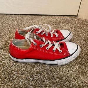 Kids Red Converse. Size 2.